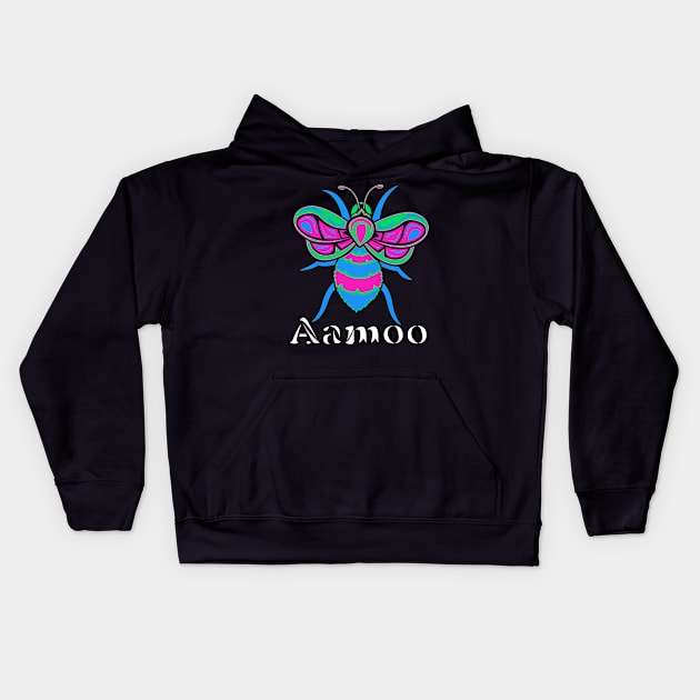 Polysexual Aamoo (Bee) Kids Hoodie by KendraHowland.Art.Scroll